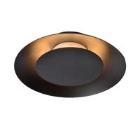 Lucide FOSKAL - Plafonnière - Ø 21,5 cm - LED - 1x6W 2700K - Zwart - thumbnail