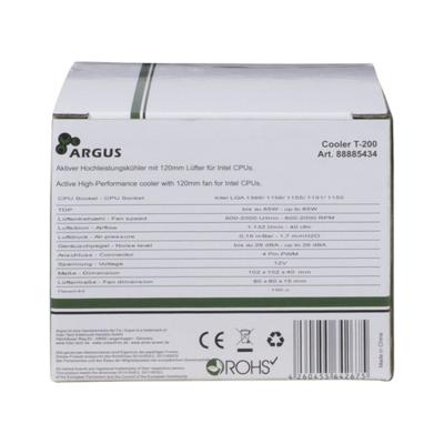 Inter-Tech Argus T-200 cpu-koeler Inter-Tech Argus T-200 cpu-koeler