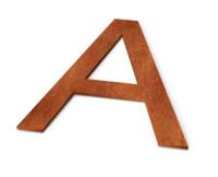 Letter A Model: Huisletter Cortenstaal Geroba - Geroba - thumbnail
