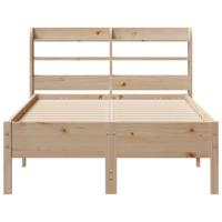 Bedframe zonder matras massief grenenhout 120x190 cm - thumbnail