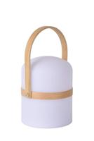 Lucide JOE - Oplaadbare Tafellamp Binnen/Buiten - Accu/Batterij - Ø 14,5 cm - LED Dimb. - 1x3W 3000K - IP44 - Wit - thumbnail