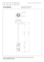 Lucide KLIGANDE - Hanglamp - Ø 13 cm - LED - 1x9W 2700K - Mat Goud / Messing - thumbnail