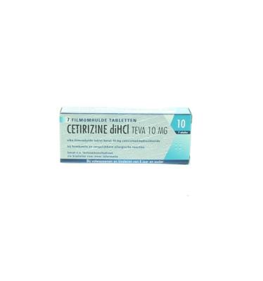 Teva Cetirizine diHCl 10mg 7 Tabletten