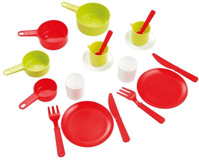 Ecoiffier 100% chef pan met servies