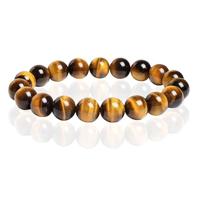 Memphis Natuursteen Armband 10mm - Tiger Eye - thumbnail
