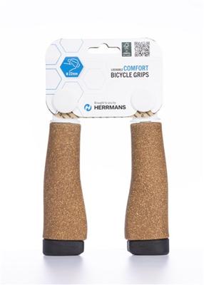 Handvatset Herrmans Clik Original DD37 123mm - kurk bruin