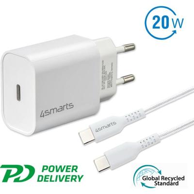 4smarts Charger 20W + 1,5mtr USB-C cable