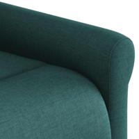 Fauteuil verstelbaar stof donkergroen - thumbnail