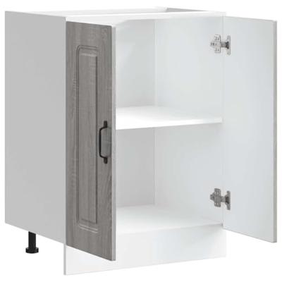 Spoelbakonderkast Kalmar 60x46x81,5cm bewerkt hout grijs sonoma