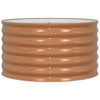 Verhoogde plantenbak Bruin 80 x 80 x 44 cm Staal - thumbnail