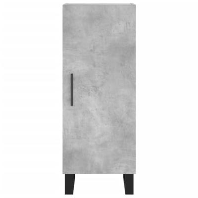 Dressoir 34,5x34x90 cm bewerkt hout betongrijs