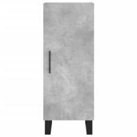 Dressoir 34,5x34x90 cm bewerkt hout betongrijs - thumbnail