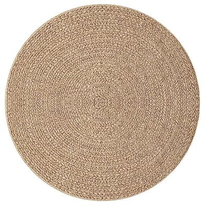 Vloerkleed 120 cm voor binnen en buiten jute look - thumbnail