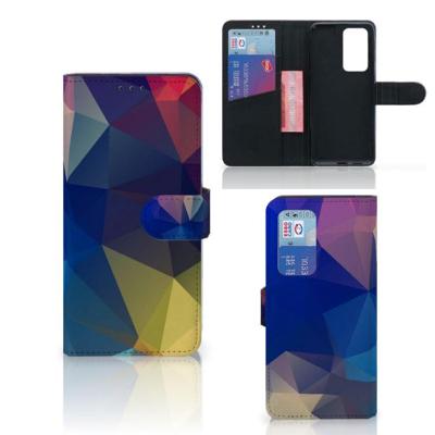 Huawei P40 Pro | Book Case | Polygon Dark Huawei P40 Pro | Book Case | Polygon Dark