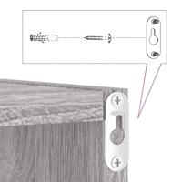 Wandkubusplanken 4 st 30x15x30 cm grijs sonoma - thumbnail