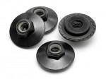 HPI - Flanged lock nut m5x8mm (black/4pcs) (Z680)