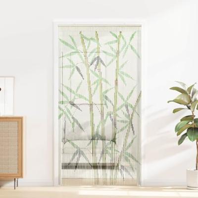 Insectengordijn bamboe print 90x220 cm bamboe Insectengordijn bamboe print 90x220 cm bamboe