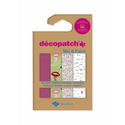 Hobbypapier Décopatch 30x40cm set à 4 vel thema Ode aan de vrouw | 6 stuks