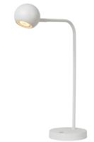 Lucide COMET - Oplaadbare Bureaulamp - Accu/Batterij - LED 3 StepDim - 1x3W 2700K - Wit - thumbnail