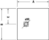Duravit Sustano Douchebak 120x120x3 cm Mat Donkergrijs - thumbnail