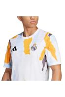 adidas Real Madrid Pre-Match Trainingsshirt 2024-2025 Wit Oranje Blauw - thumbnail