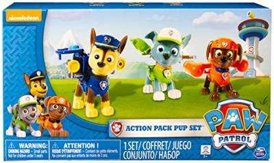 Paw Patrol Action Pack 3 Pups Rocky, Zuma en Chase