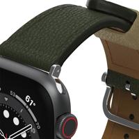 OtterBox Symmetry Cactus Leather horlogeband voor Apple Watch 46mm/45mm/44mm, vervangende duurzame, zachte band voor Apple Watch, Groen - thumbnail