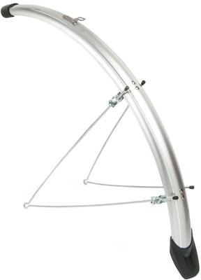 Eurofender Spatbordset elegance 28" x 46 mm - zilver Eurofender Spatbordset elegance 28" x 46 mm - zilver