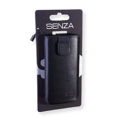 Senza Smartphone Hoesje Leer Zwart M/L (o.a. iPhone 5/5s/SE) Senza Smartphone Hoesje Leer Zwart M/L (o.a. iPhone 5/5s/SE)