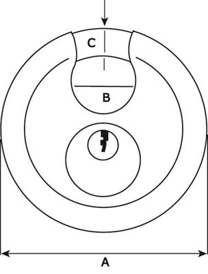 DISCUS HANGSLOT RVS-70 HSD-070 DISCUS HANGSLOT RVS-70 HSD-070