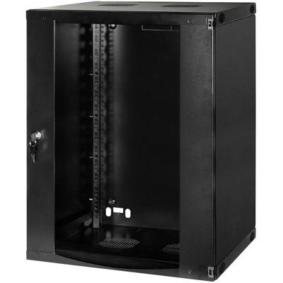 LogiLink W15F64B 19inch-wandkast (b x h x d) 540 x 725 x 450 mm 15 HE Zwart-grijs (RAL 7021) LogiLink W15F64B 19inch-wandkast (b x h x d) 540 x 725 x 450 mm 15 HE Zwart-grijs (RAL 7021)