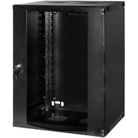 LogiLink W15F64B 19inch-wandkast (b x h x d) 540 x 725 x 450 mm 15 HE Zwart-grijs (RAL 7021) - thumbnail