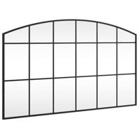 VidaXL Wandspiegel boog 100x60 cm ijzer zwart - thumbnail