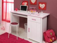 Bureau ROBINSON wit/roze - thumbnail