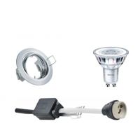 Philips LED Spot Set GU10 Rond Chroom Kantelbaar 3000K 4.6W - thumbnail