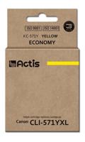 Actis KC-571Y inkt (Canon CLI-571Y vervanging; Standaard; 12 ml; geel) - thumbnail