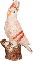 Mica Decorations ornament steen papegaai 18x12x32cm roze - thumbnail