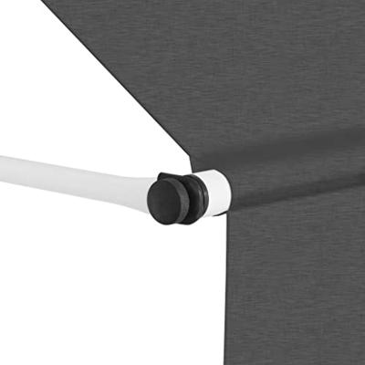 VidaXL Luifel handmatig uittrekbaar 300 cm antraciet