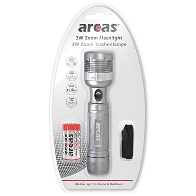 Arcas Arcas 3W Zaklamp werkt op batterijen LED 130 lm 169 g