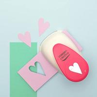 Vaessen Creative • figuurpons hart smal speels jumbo - thumbnail