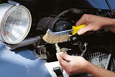 Wolfcraft 2138000 Staalborstel Staal, RVS, Messing 3-delig 1 stuk(s)