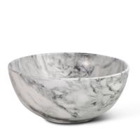 Waskom Globo T-Edge Rond 37x16 cm Zonder Overloop Arabescato Grigio - thumbnail