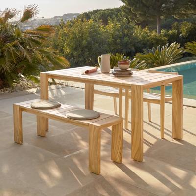 Kave Home Tuintafel 'Victoire' Teakhout, 160 x 90cm