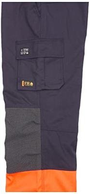 Blåkläder Multinorm winterwerkbroek 18691513 | Marineblauw/Oranje | Maat 54 - 7330509716847