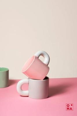 ONA Beker - Koffiemok - Lola - Rond - Groen - 330 ml