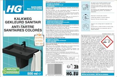 HG kalkweg gekleurd sanitair