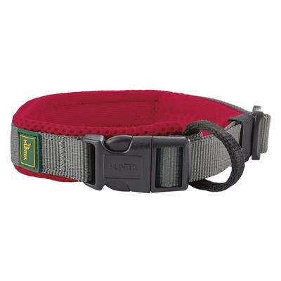 HUNTER Hondenhalsband Maldon, rood/grijs, Maat: XL