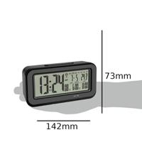 TFA Dostmann 60.2554.01 Wekker Zendergestuurd Zwart Alarmtijden 2 Groot display - thumbnail