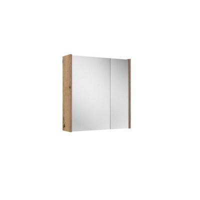 Saniclass Prime Spiegelkast - 80x63x16cm - inclusief zijpanelen - rustiek eiken SW1212816/SW1027172