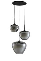 Light & Living Hanglamp 'Mayson' 3-Lamps, kleur Smoke - thumbnail